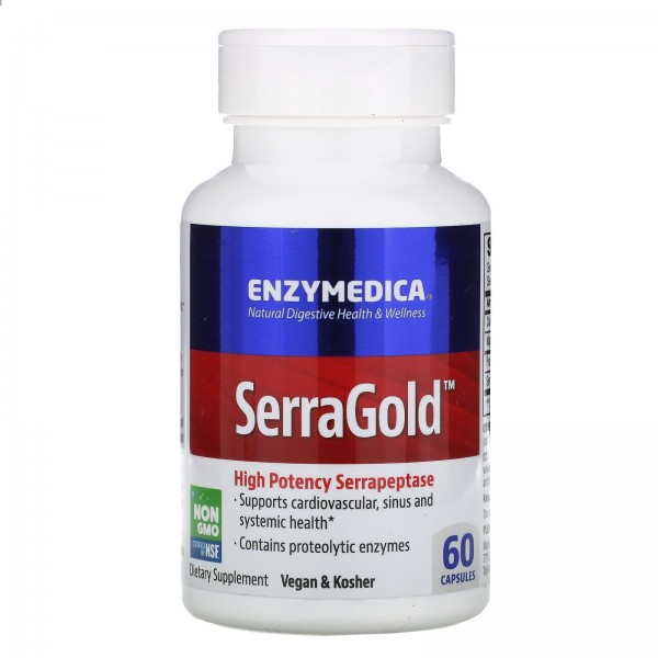 Enzymedica SerraGold высокоэффективная серрапептаз...
