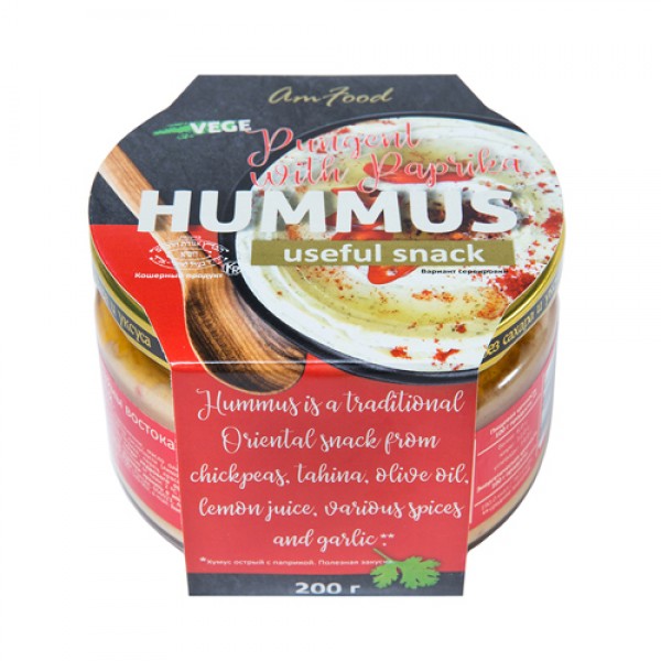 Полезные продукты Хумус `Острый с паприкой` 200 г
