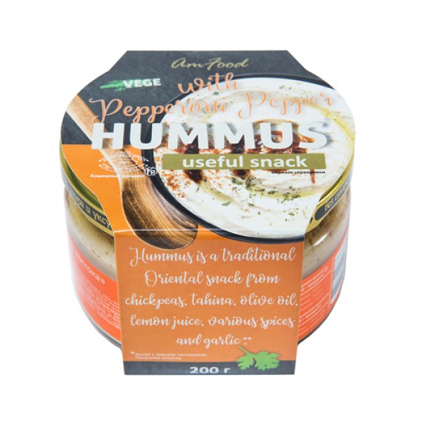 Полезные продукты Хумус `С перцем пепперони` 200 г...