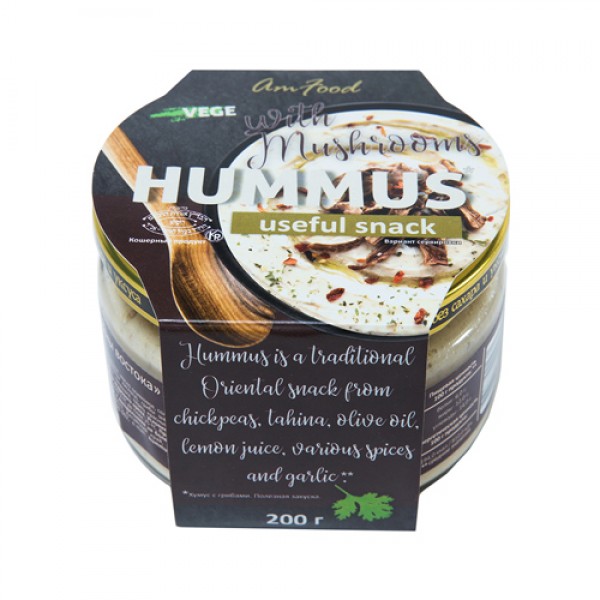 Полезные продукты Хумус `С грибами` 200 г...