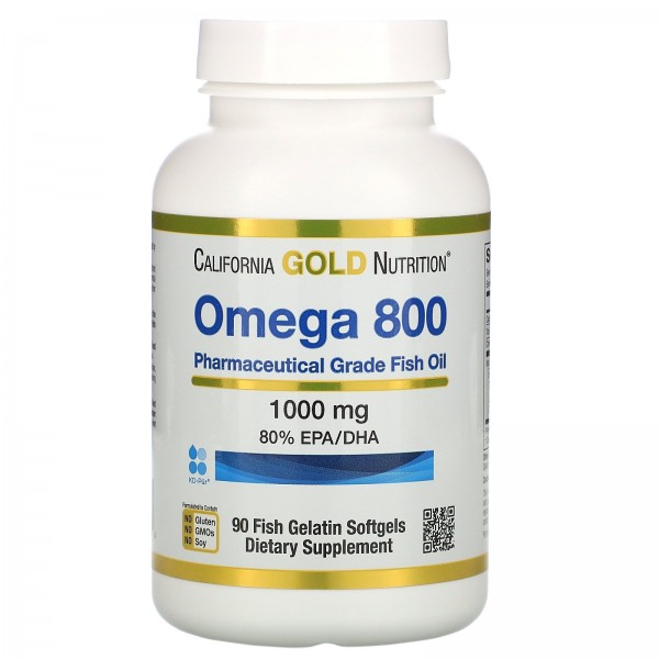 California Gold Nutrition омега-3 800 90 капсул...