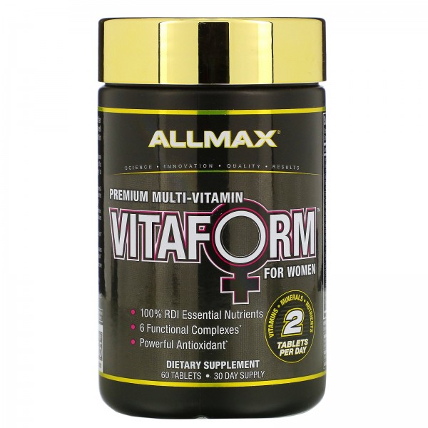 ALLMAX Nutrition Vitaform мультивитамин премиального качества для женщин 60таблеток
