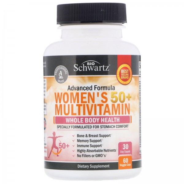 BioSchwartz Advanced Formula мультивитамины для женщин в возрасте 50+ 60растительных капсул