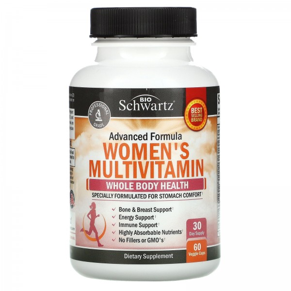 BioSchwartz Advanced Formula мультивитамины для женщин 60растительных капсул