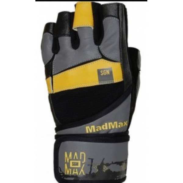 MADMAX Перчатки `Signature` MFG880 Черный-желтый M