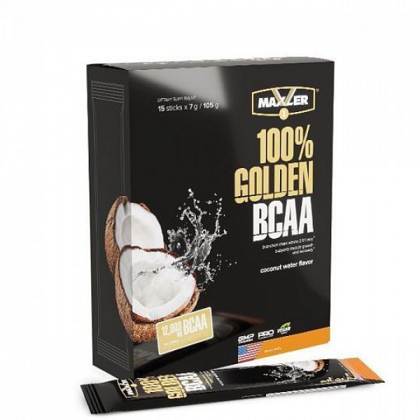 Maxler 100% Golden BCAA 15 шт x 7 г Кокосовая вода...