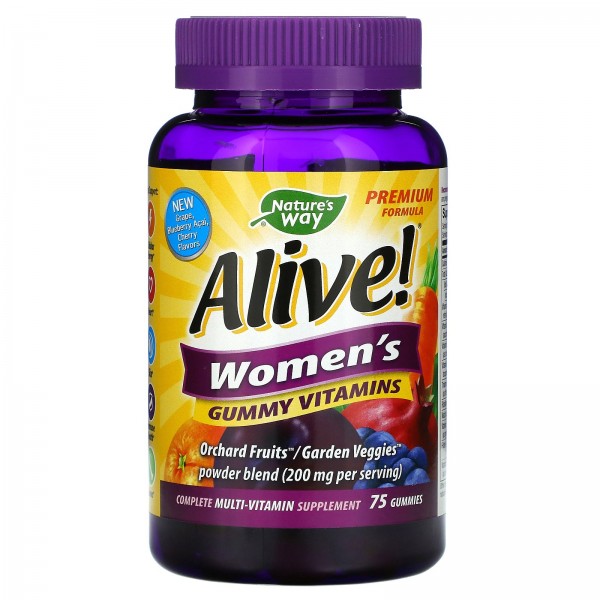 Nature's Way Alive! жевательные витамины для женщин 75жевательных таблеток