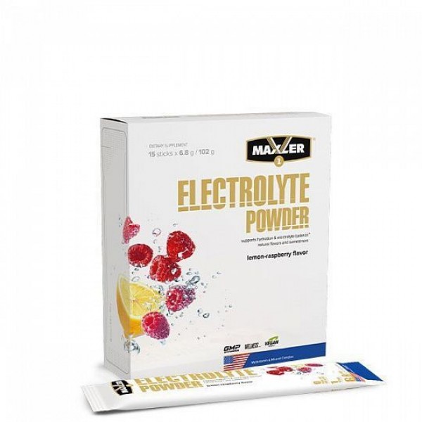 Maxler Электролиты Electrolyte Powder 15 шт х 6,8 г Лимон-малина