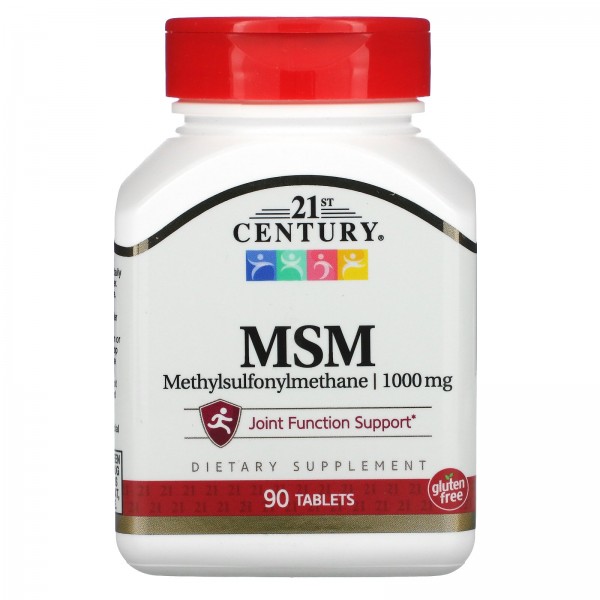 21st Century МСМ метилсульфонилметан 1000 мг 90 та...