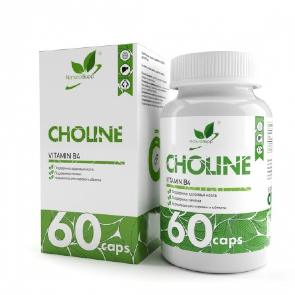 NaturalSupp Витамин B4 Холин битартрат 250 мг 60 к...