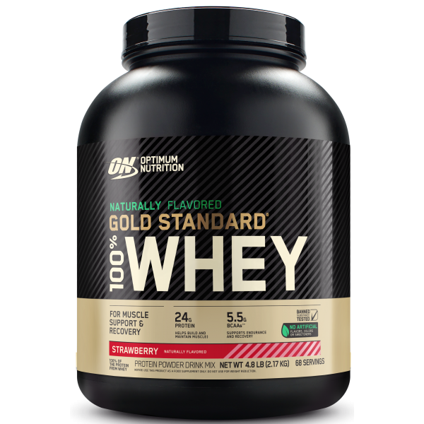 Optimum Nutrition Протеин 100% Natural Whey Gold Standard Gluten Free 2180 г Клубника