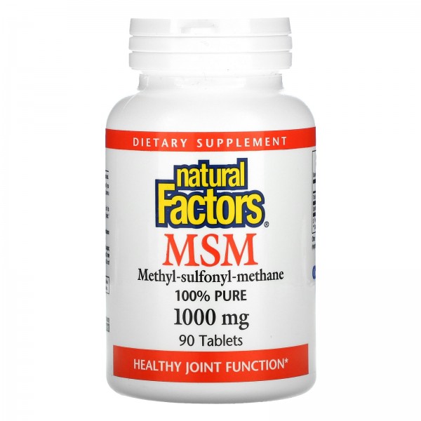 Natural Factors MSM 1000 mg 90 Tablets
