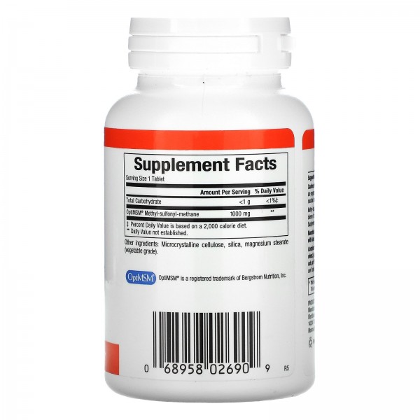 Natural Factors MSM 1000 mg 90 Tablets