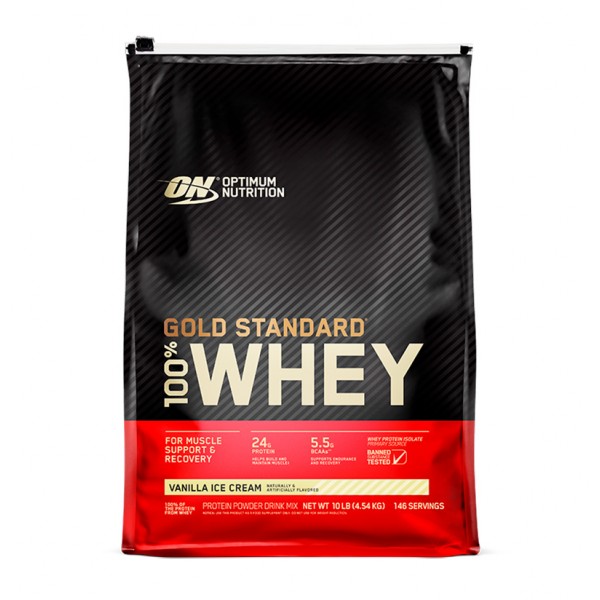 Optimum Nutrition Протеин 100% Whey protein Gold standard 4540 г Ванильное мороженое