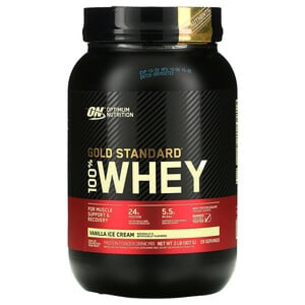 Optimum Nutrition Протеин 100% Whey protein Gold standard 908 г Ванильное мороженое