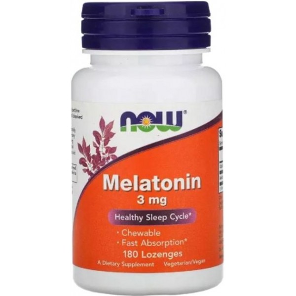 Now Foods Мелатонин 3 мг 180 пастилок...