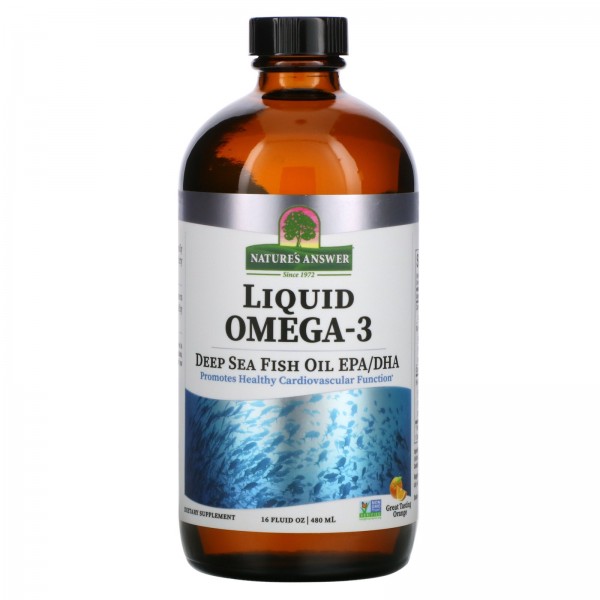 Nature's Answer Liquid Omega-3 Deep Sea Fish Oil E...