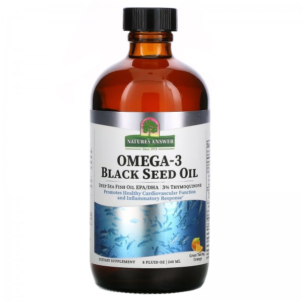 Nature's Answer Omega-3 with Black Seed Oil Orange 8 fl oz (240 ml)