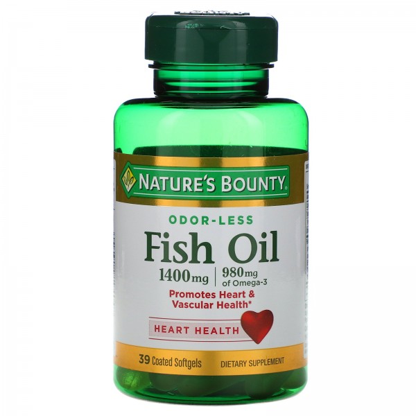 Nature's Bounty Рыбий жир 1400 мг 39 мягких желати...