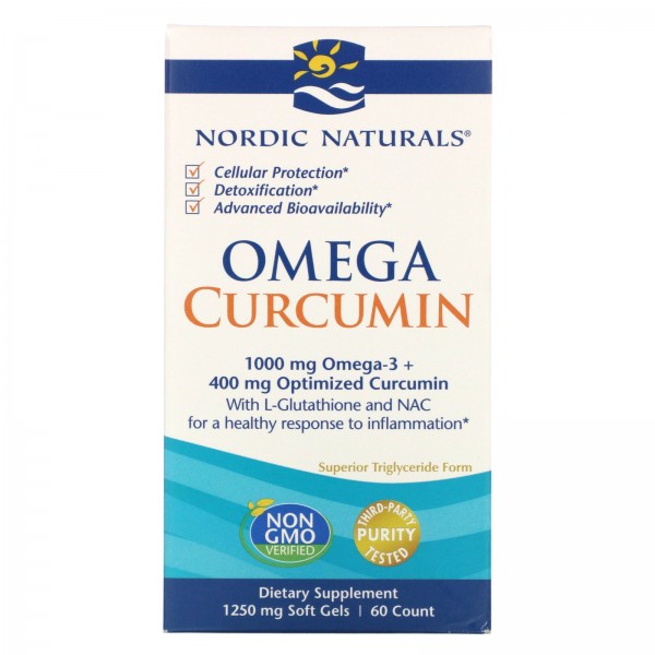 Nordic Naturals Omega Curcumin 1250мг 60капсул...