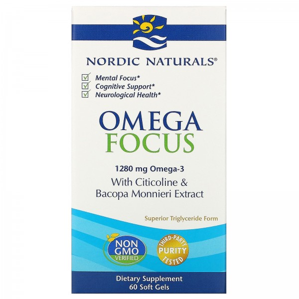 Nordic Naturals Omega Focus 1280мг 60капсул...