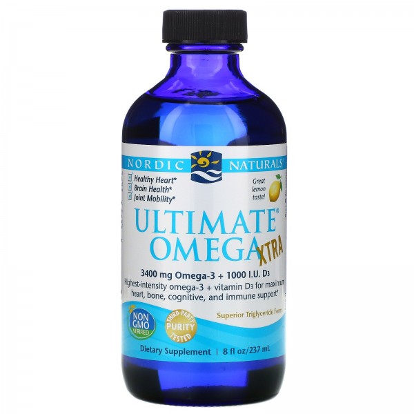 Nordic Naturals Ultimate Omega Xtra Лимон 237 мл...