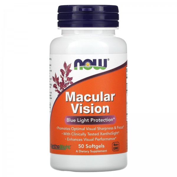 Now Foods Macular Vision защита от синего света 50...