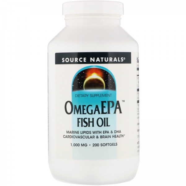 Source Naturals рыбий жир OmegaEPA 1000мг 200капсу...