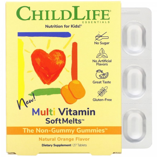 ChildLife Multi Vitamin SoftMelts Апельсин 27 табл...