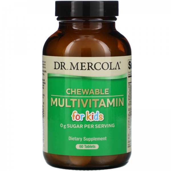 Dr. Mercola Жевательные мультивитамины для детей 60 таблеток