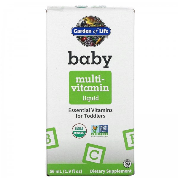 Garden of Life жидкие мультивитамины для малышей 56мл (19жидк.унции)