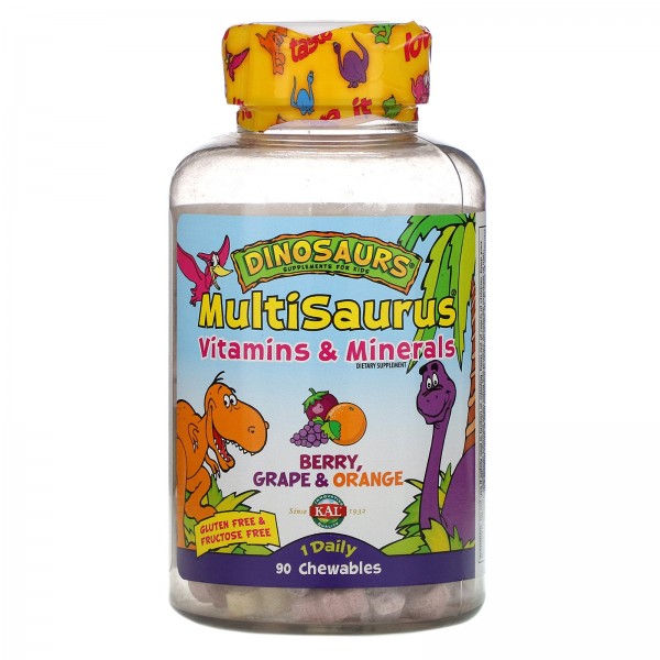 KAL MultiSaurus Vitamins & Minerals Berry Grape & ...