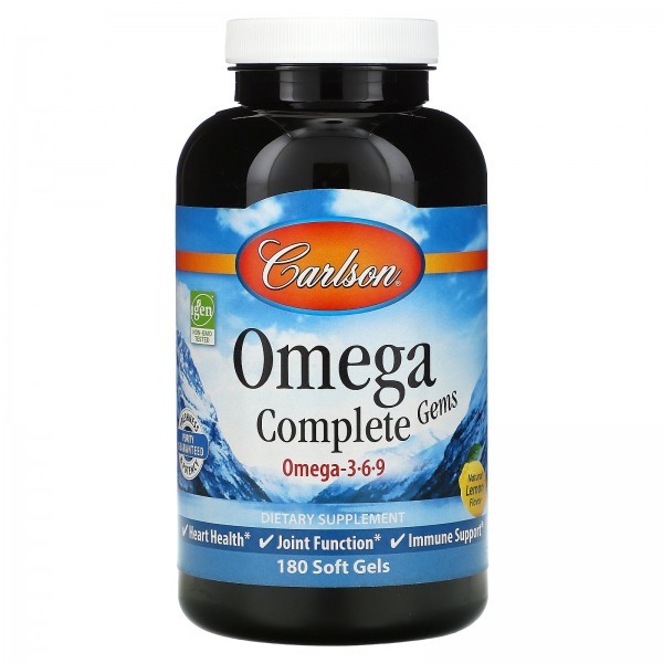 Carlson Labs Omega Complete Gems 180капсул