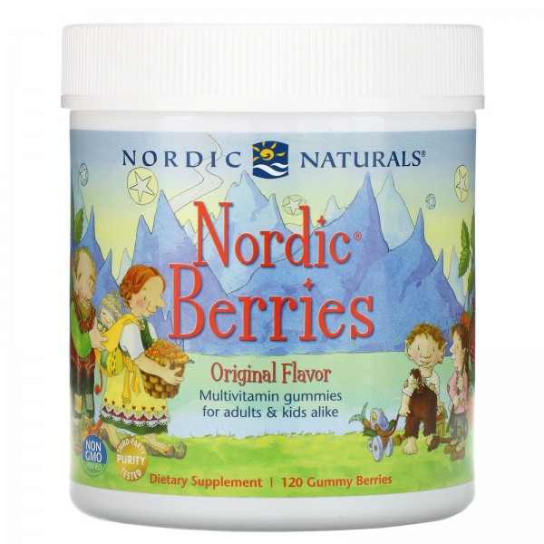 Nordic Naturals Nordic Berries мультивитамины оригинальный вкус 120 жевательных конфет