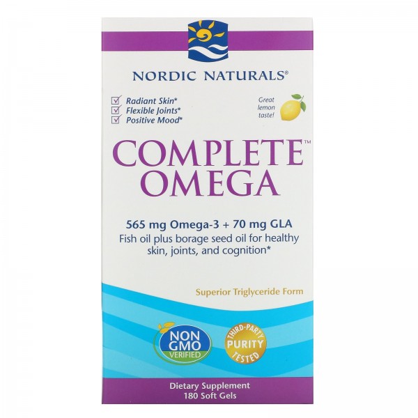 Nordic Naturals Омега-3 Complete Omega 1000 мг Лим...