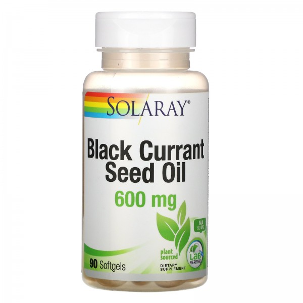 Solaray Масло семян черной смородины 600 мг 90 мягких желатиновых капсул