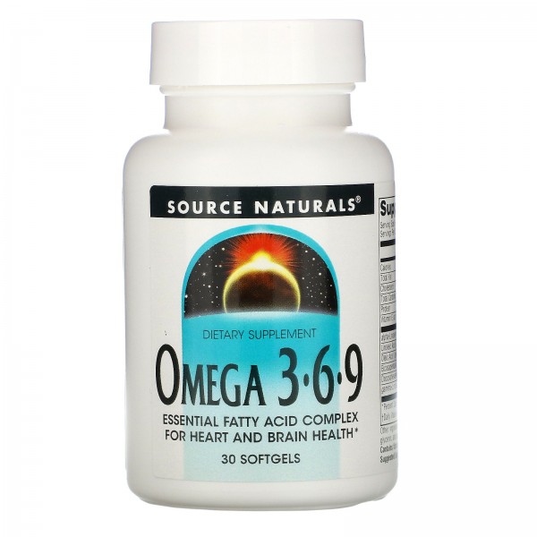 Source Naturals Omega 3-6-9 30 Softgels