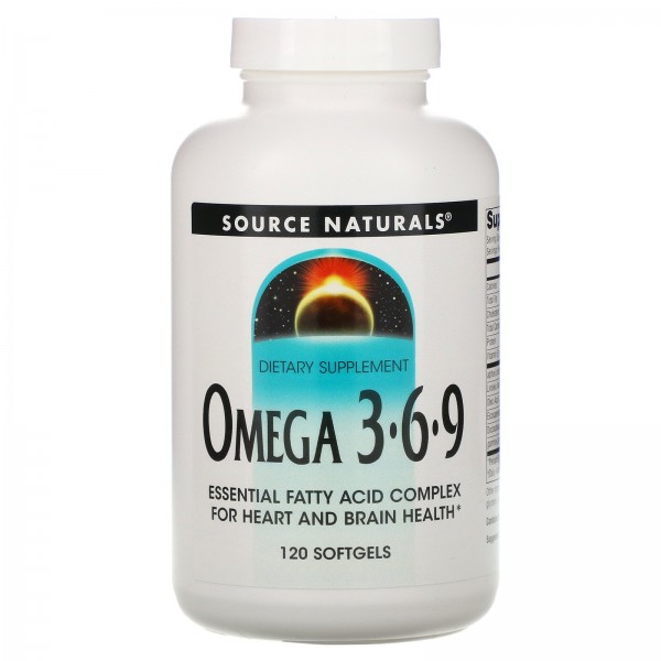 Source Naturals Omega-3 6 9 120капсул