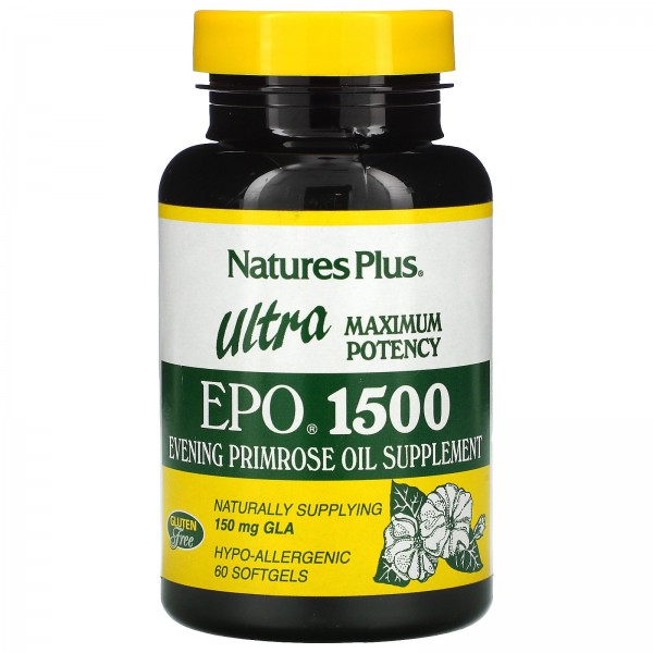 Nature's Plus Пищевая добавка Ultra EPO 1500 макси...