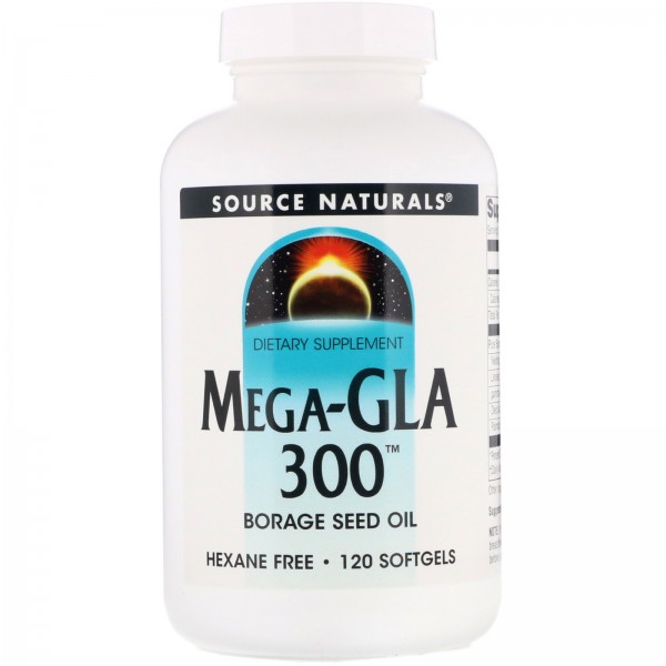 Source Naturals Mega-GLA 300 120мягких таблеток...