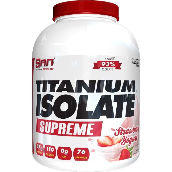 SAN Протеин Titanium Isolate Supreme 2270 г Клубничный йогурт