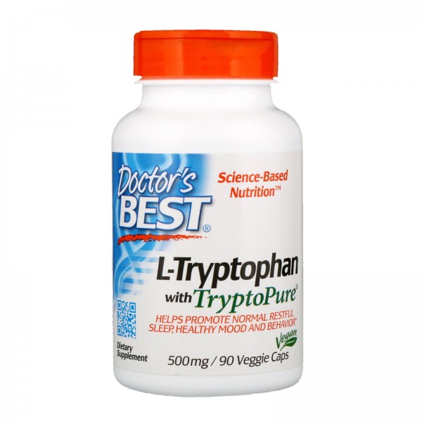 Doctor's Best L-триптофан с TryptoPure 500 мг 90 р...