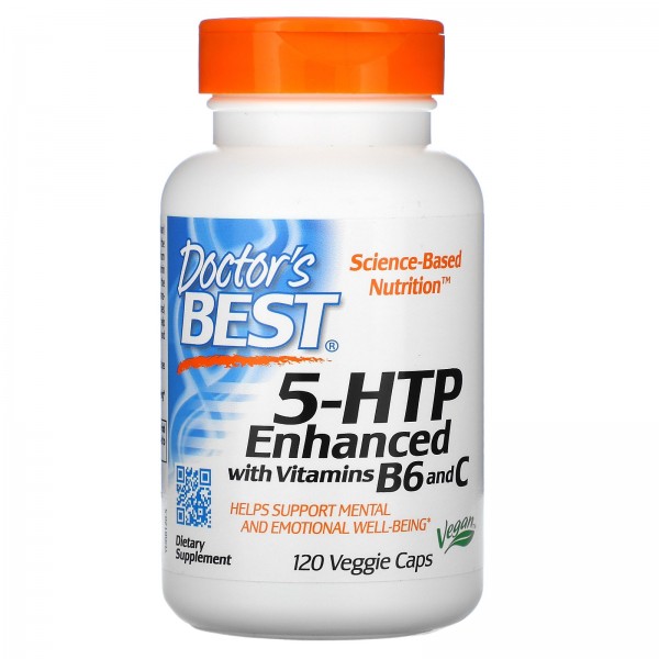 Doctor's Best 5-HTP с витаминами B6 и C 100 мг 120...