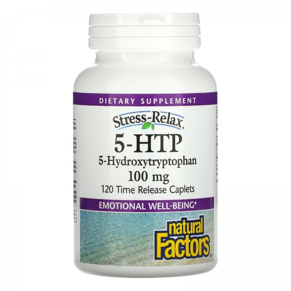 Natural Factors 5-HTP 100 mg 120 Time Release Caplets
