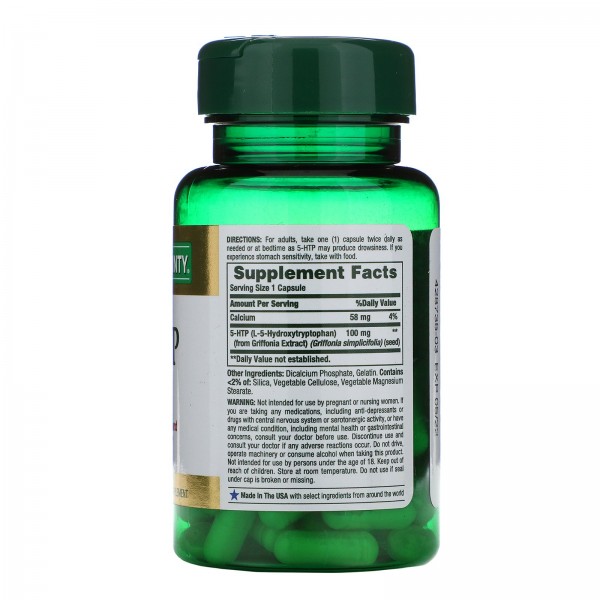 Nature's Bounty 5-гидрокситриптофан 100 мг 60 капсул
