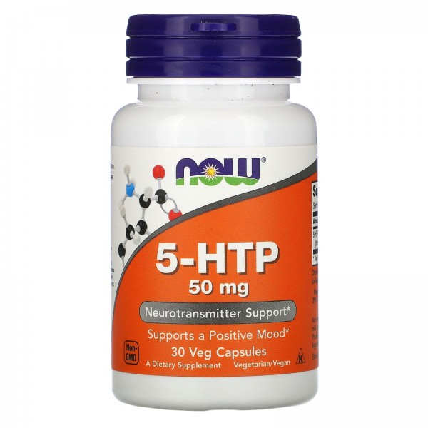Now Foods 5-HTP 50 мг 30 капсул