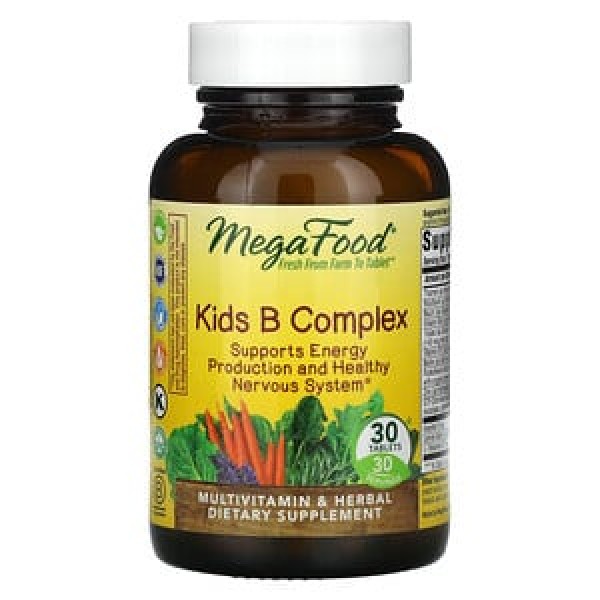 MegaFood Комплекс витаминов группы B для детей 30 таблеток