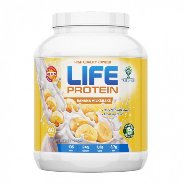 Tree of Life Протеин LIFE Whey Protein 1800 г Банан