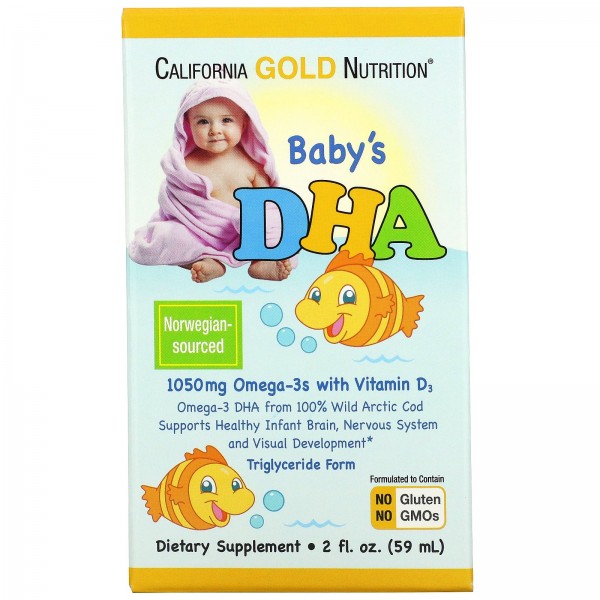 California Gold Nutrition ДГК для детей омега-3 с ...