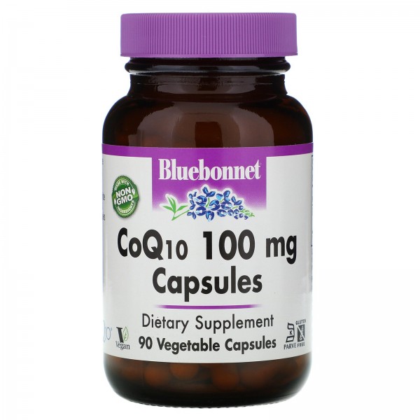 Bluebonnet Nutrition CoQ10 100 мг 90 капсул в растительной оболочке
